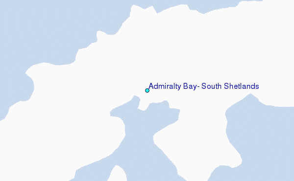 Admiralty Bay, South Shetlands Tide Station Location Map