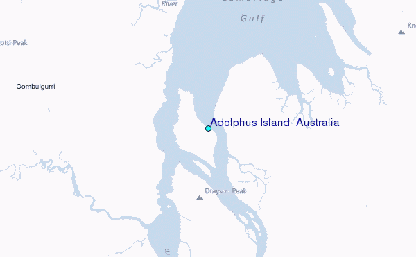 Adolphus Island, Australia Tide Station Location Map