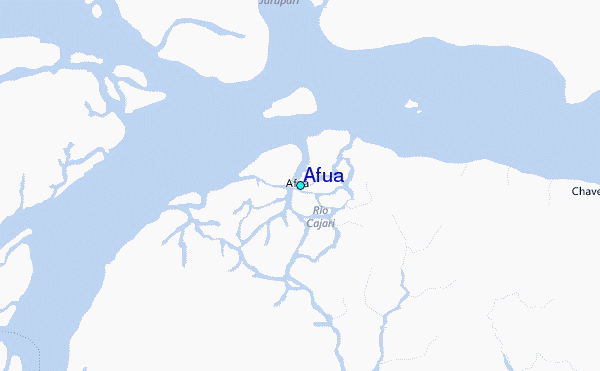 Afua Tide Station Location Map