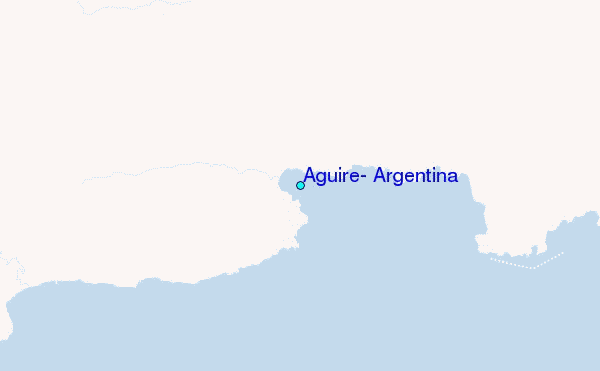 Aguire, Argentina Tide Station Location Map