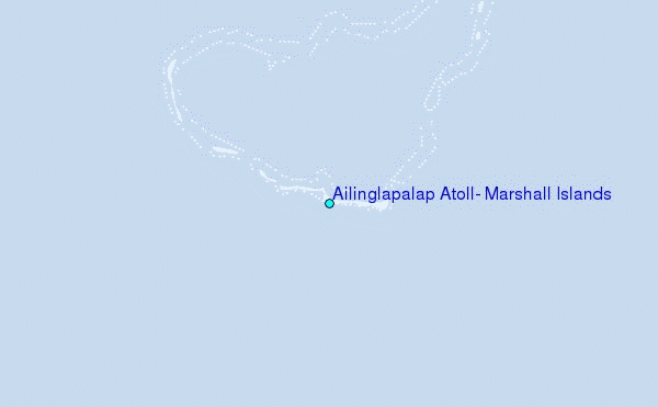 Ailinglapalap Atoll, Marshall Islands Tide Station Location Map