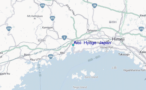Aioi, Hyogo, Japan Tide Station Location Map