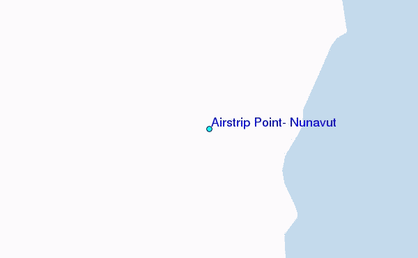 Airstrip Point, Nunavut Tide Station Location Map