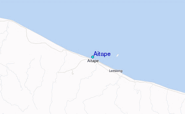 Aitape Tide Station Location Map
