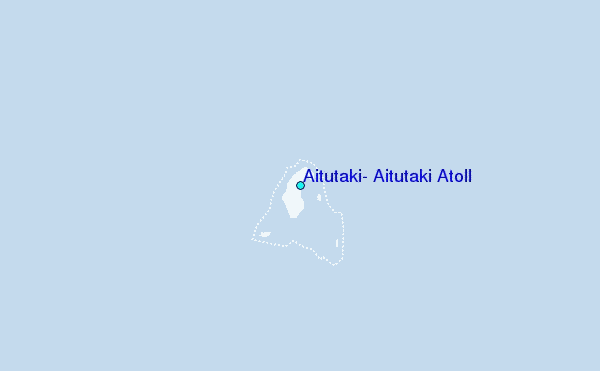 Aitutaki, Aitutaki Atoll Tide Station Location Map
