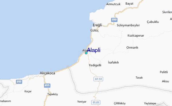 Alapli Tide Station Location Map
