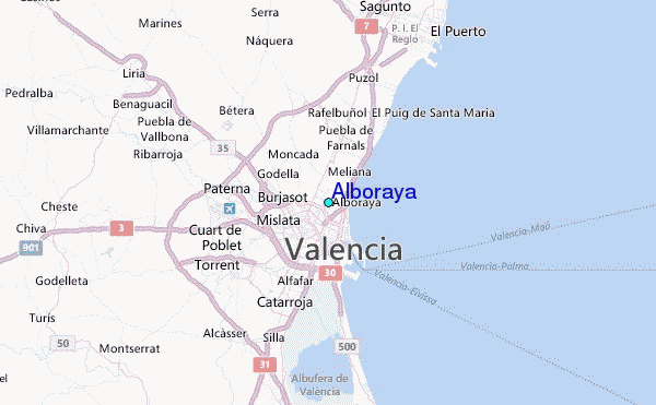 Alboraya Tide Station Location Map
