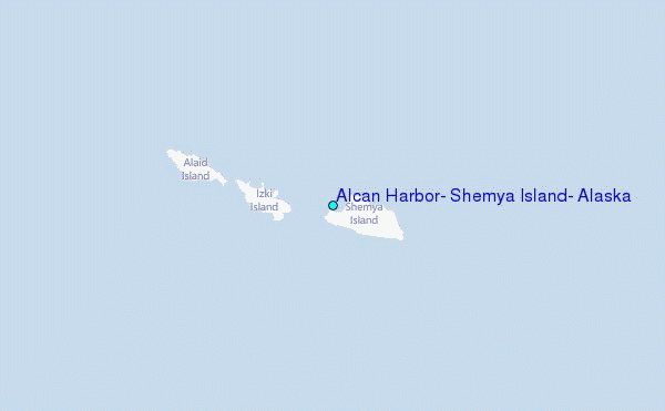Alcan Harbor, Shemya Island, Alaska Tide Station Location Map