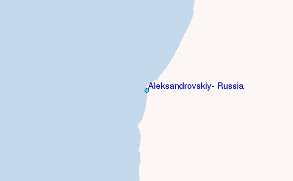Aleksandrovskiy, Russia Tide Station Location Map