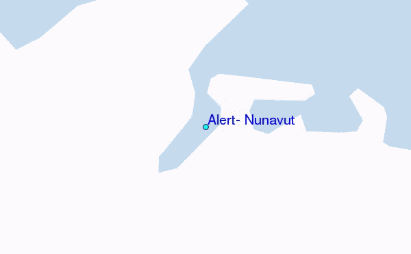 Alert, Nunavut Tide Station Location Map