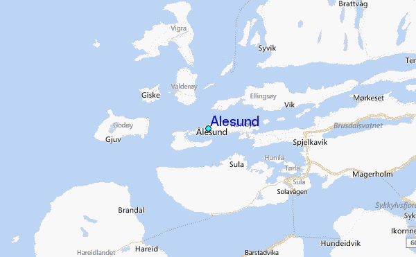 Alesund Tide Station Location Map