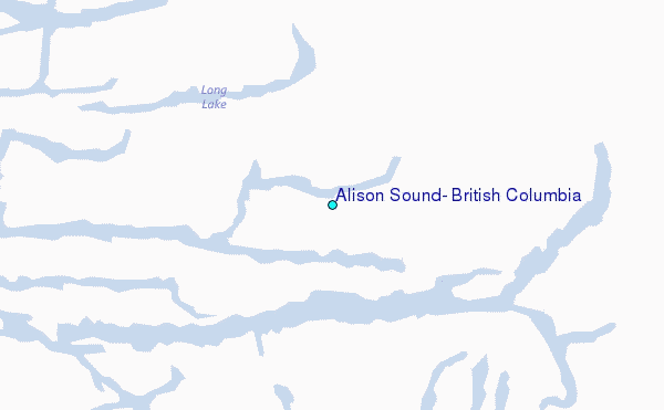 Alison Sound, British Columbia Tide Station Location Map