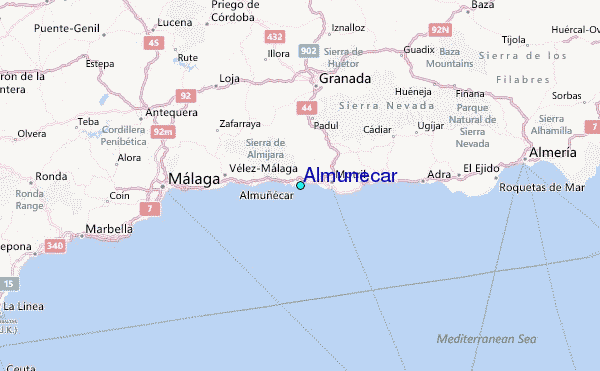 Almunecar Tide Station Location Guide
