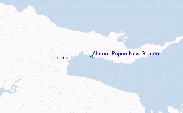 Alotau, Papua New Guinea Tide Station Location Map