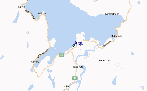 Alta Tide Station Location Map