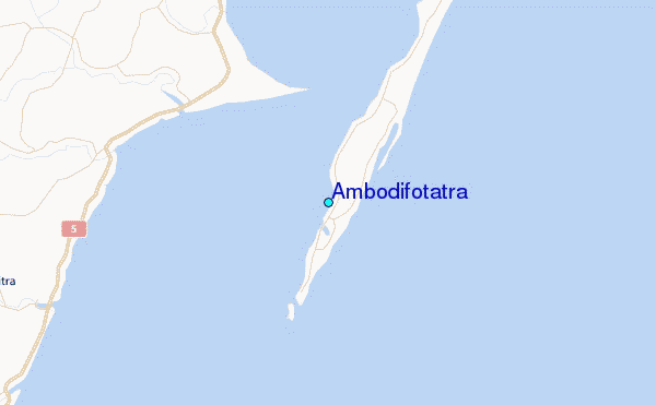 Ambodifotatra Tide Station Location Map