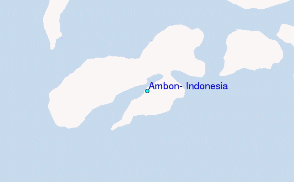 Ambon, Indonesia Tide Station Location Map