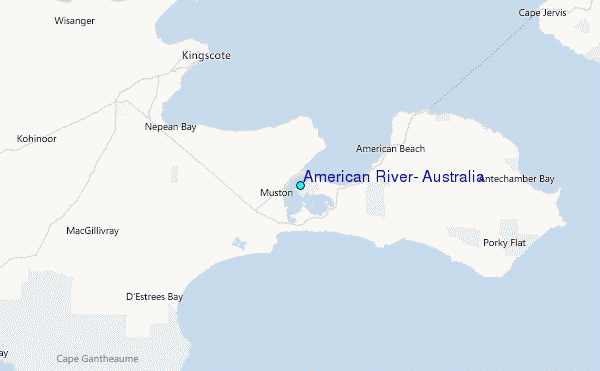 American River, Australia Tide Station Location Map