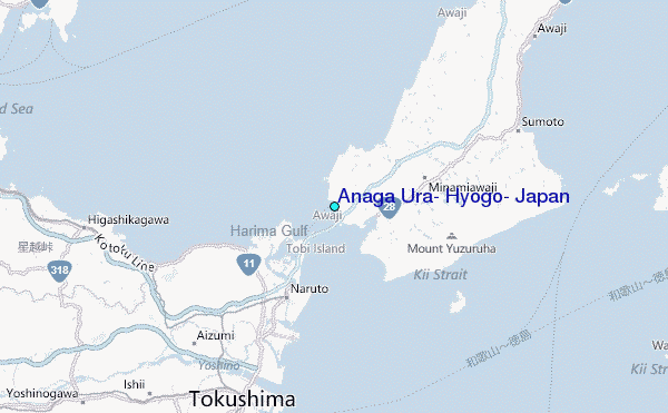 Anaga Ura, Hyogo, Japan Tide Station Location Map