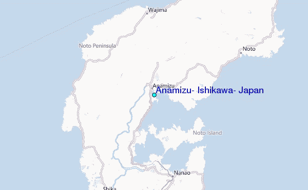 Anamizu, Ishikawa, Japan Tide Station Location Map