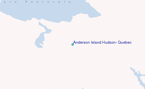 Anderson Island Hudson, Quebec Tide Station Location Map