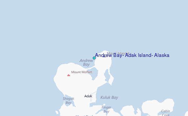 Andrew Bay, Adak Island, Alaska Tide Station Location Map