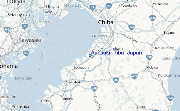 Anesaki, Tiba, Japan Tide Station Location Map