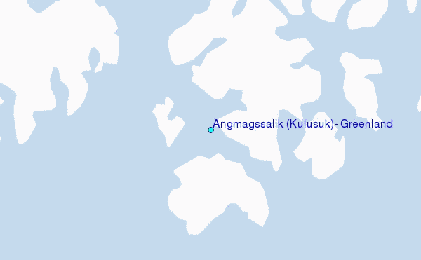 Angmagssalik (Kulusuk), Greenland Tide Station Location Map
