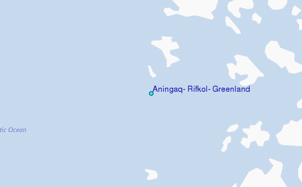 Aningaq, Rifkol, Greenland Tide Station Location Map