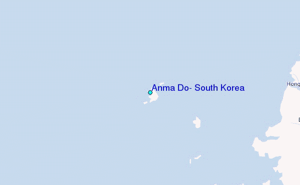 Anma Do, South Korea Tide Station Location Map