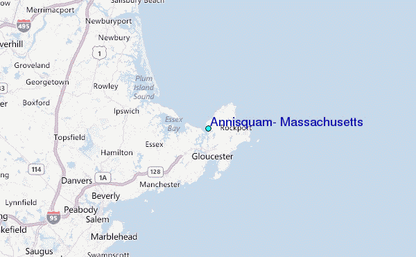 Annisquam, Massachusetts Tide Station Location Map