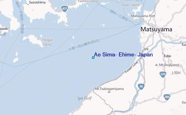 Ao Sima, Ehime, Japan Tide Station Location Map