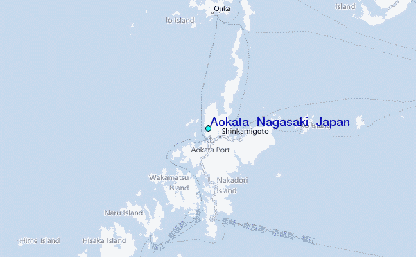 Aokata, Nagasaki, Japan Tide Station Location Map