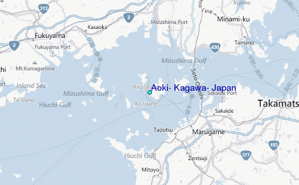 Aoki, Kagawa, Japan Tide Station Location Map