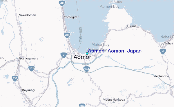 Aomori, Aomori, Japan Tide Station Location Map