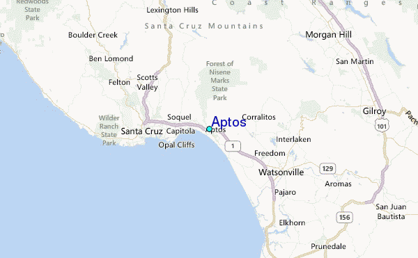 Aptos Tide Station Location Map