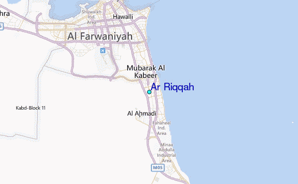 Ar Riqqah Tide Station Location Map
