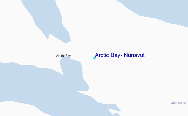 Arctic Bay, Nunavut Tide Station Location Map