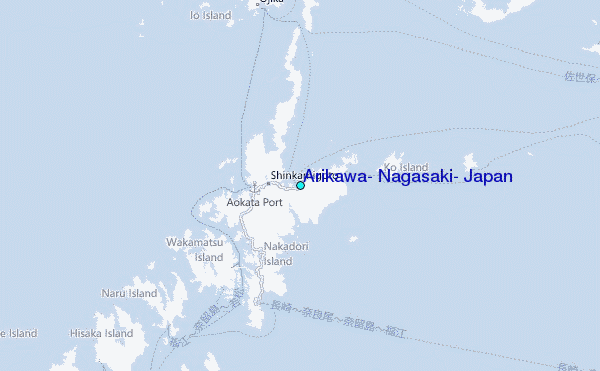 Arikawa, Nagasaki, Japan Tide Station Location Map