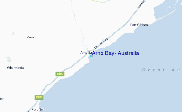 Arno Bay, Australia Tide Station Location Map