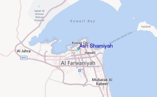 Ash Shamiyah Tide Station Location Map