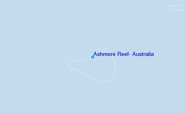 Ashmore Reef, Australia Tide Station Location Map