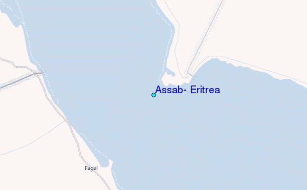 Assab, Eritrea Tide Station Location Map