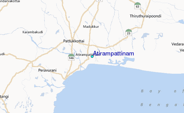 Atirampattinam Tide Station Location Map