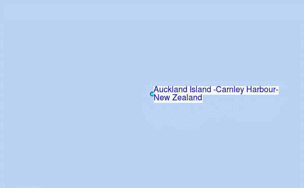 Auckland Island (Carnley Harbour), New Zealand Tide Station Location Map