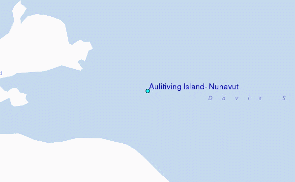 Aulitiving Island, Nunavut Tide Station Location Map