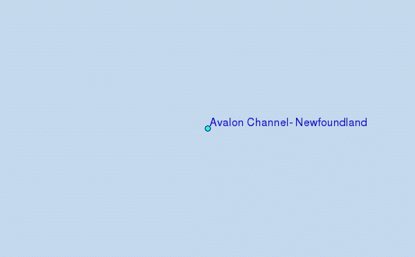 Avalon Channel, Newfoundland Tide Station Location Map