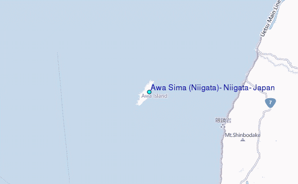 Awa Sima (Niigata), Niigata, Japan Tide Station Location Map
