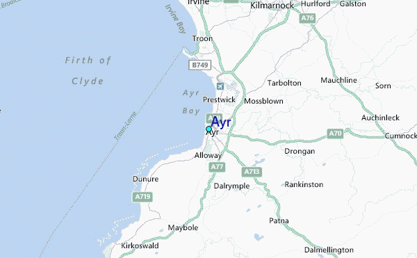 Ayr Tide Station Location Map