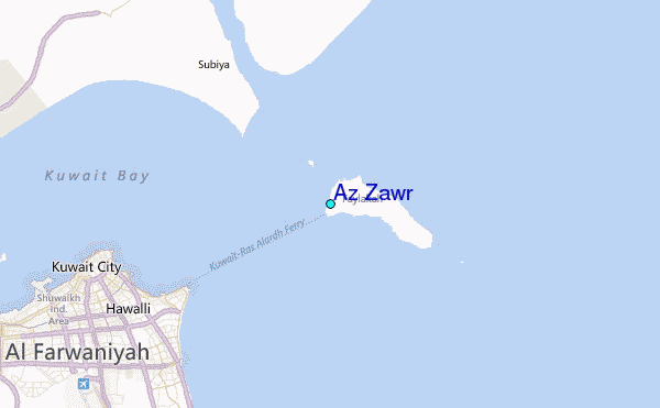Az Zawr Tide Station Location Map